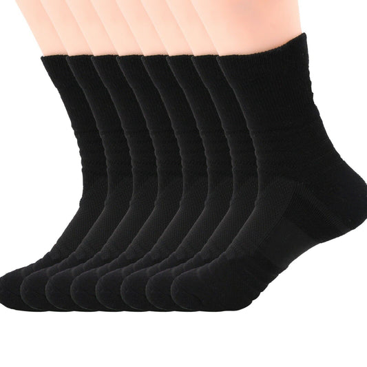 8pair Mens Cotton Athletic Sport Casual Long Work Crew Boot Socks Size 9-11 6-12