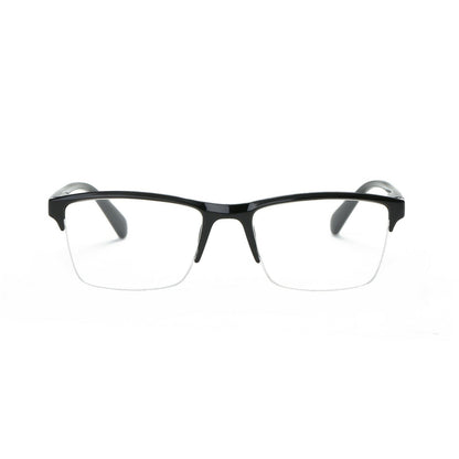 1 Pack Men Women Unisex Square Half Frame Reading Glasses Spring Hinge Readers