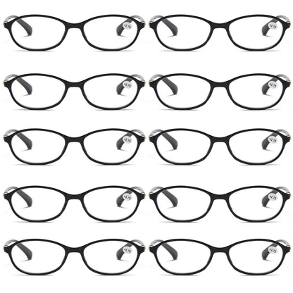 10Pair Womens Ladies Blue Light Blocking Reading Glasses Computer Gaming Readers