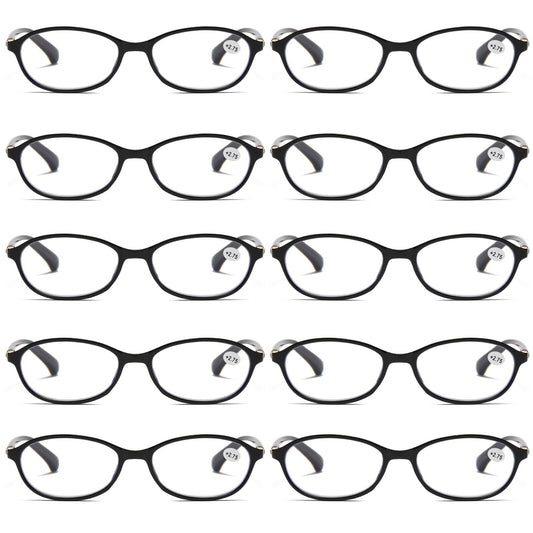 10Pair Womens Ladies Blue Light Blocking Reading Glasses Computer Gaming Readers