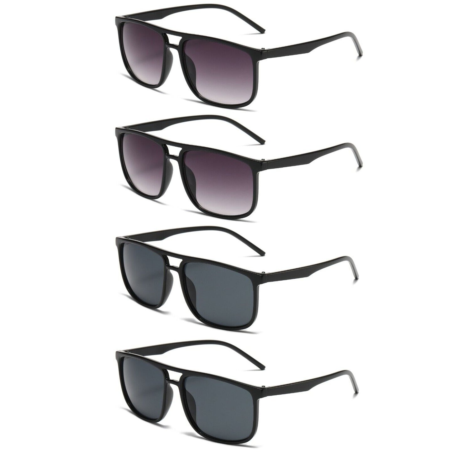 4PK Unisex Retro Aviator Sunglasses for Men Women Driving Outdoor Sports UV400