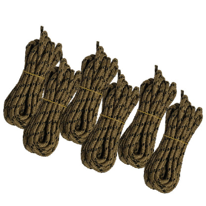 6pair 5mm Thick Heavy duty Round Hiking Work Boot Shoe laces Strings Replacement