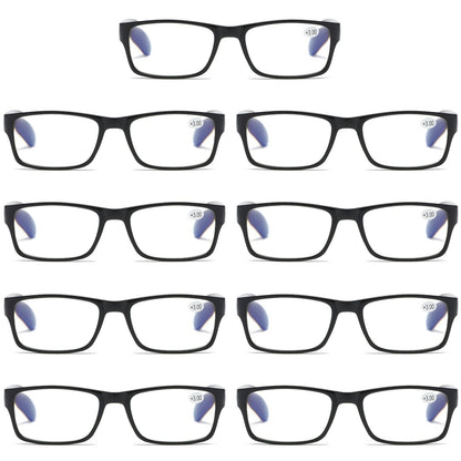 9 PK Unisex Anti Blue Light Reading Glasses Spring Hinge Readers for Men Women