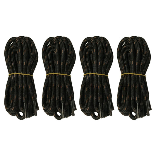 4 pairs 5mm Thick Heavy duty Round Hiking Work Boot Shoe laces Military Strings