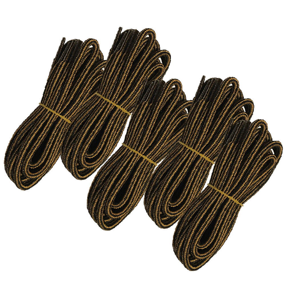 5pair 5mm Thick Heavy duty Round Hiking Work Boot Shoe laces Strings Replacement