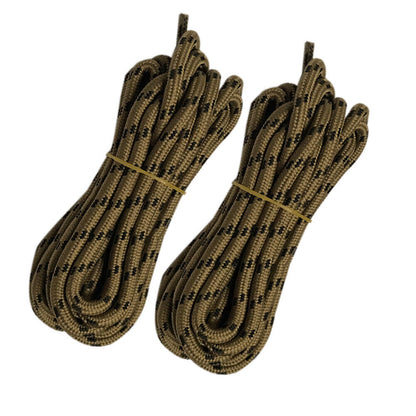 2pair 5mm Thick Heavy duty Round Boot Shoe laces Strings for Hiking Work Walking