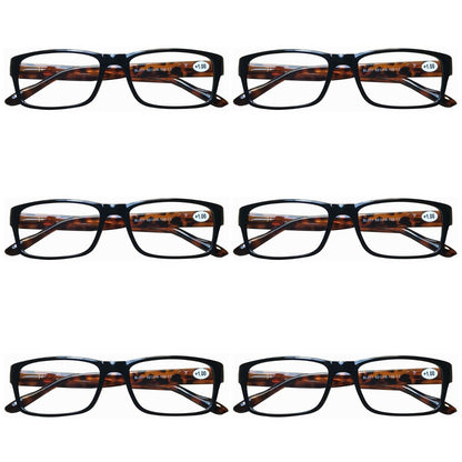 6PK Womens Mens Unisex Blue Light Blocking Reading Glasses Spring Hinge Readers