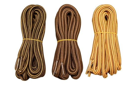 3 pair 5mm Heavy duty Round Hiking Work Boot Laces Shoelaces Strings Replacement