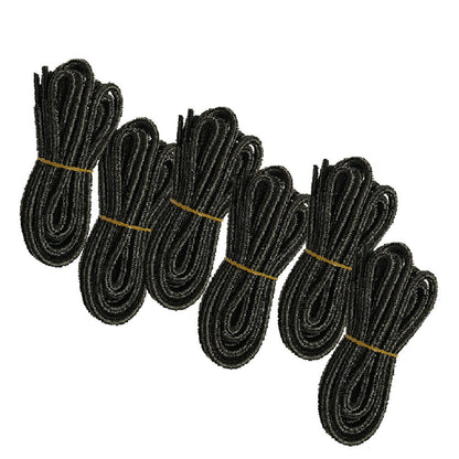 6pair 5mm Thick Heavy duty Round Hiking Work Boot Shoe laces Strings Replacement