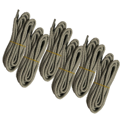 6pair 5mm Thick Heavy duty Round Hiking Work Boot Shoe laces Strings Replacement