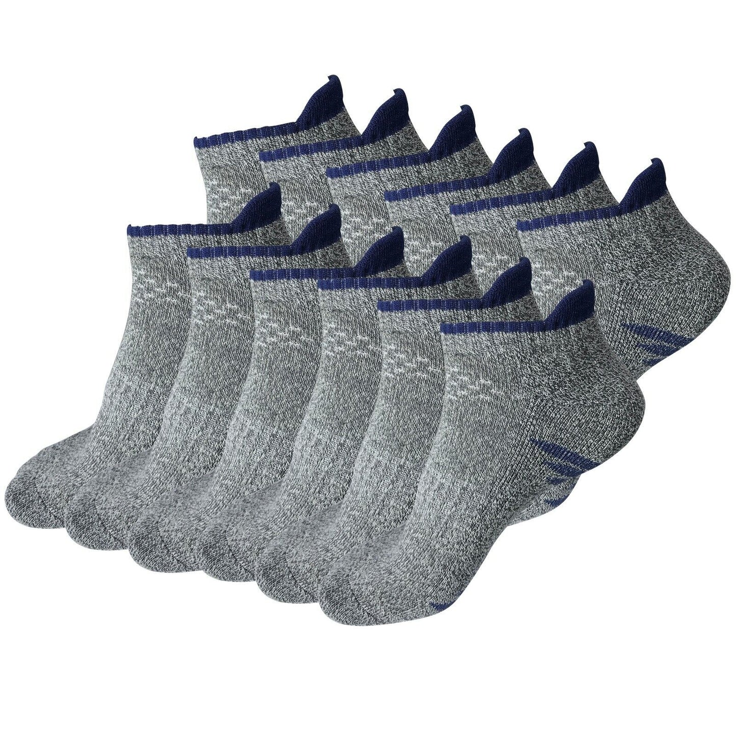 Lot 3-12Pair Mens Low Cut Ankle Breathable Cotton Cushion Athletic Running Socks