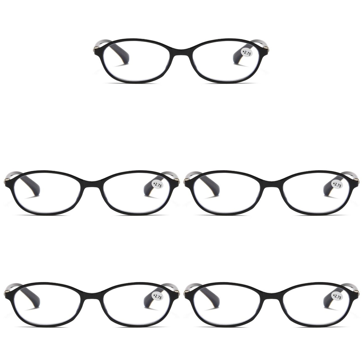 5 Pair Womens Ladies Blue Light Blocking Reading Glasses Computer Gaming Readers