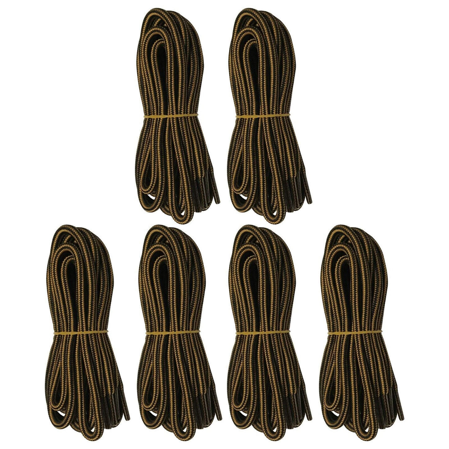 6pair 5mm Thick Heavy duty Round Hiking Work Boot Shoe laces Strings Replacement