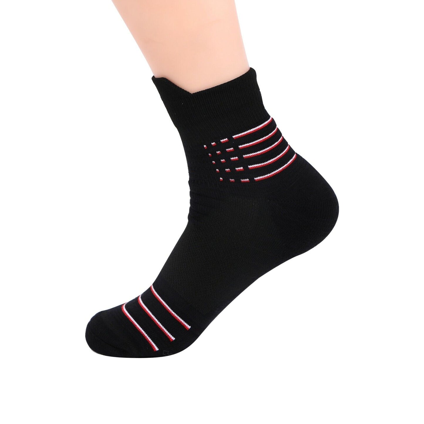 1Pair Mens Mid Cut Quarter Cotton Athletic Casual Sport comfort Ankle Crew Socks