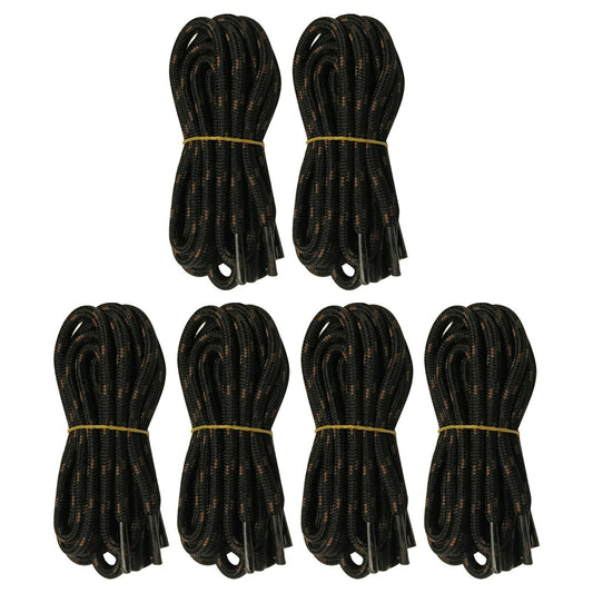 6 pairs 5mm Thick Heavy duty Round Hiking Work Boot Shoe laces Military Strings