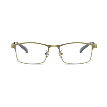 10 PK Men Reading Glasses Anti Blue Light Brass Metal Frame Spring Hinge Readers