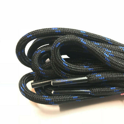 Black heavy duty long military hiking work boot shoe laces strings for men women