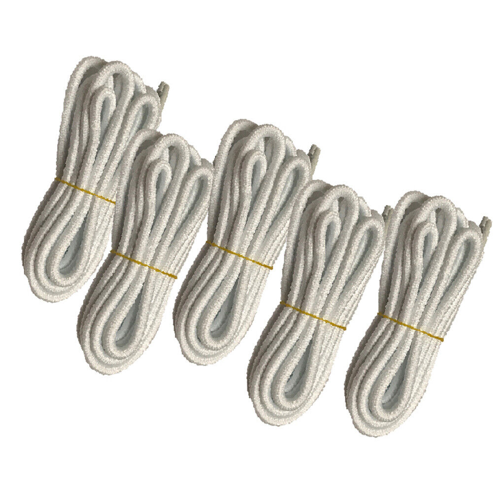 5pair 5mm Thick Heavy duty Round Hiking Work Boot Shoe laces Strings Replacement