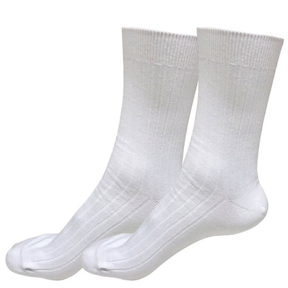 2 pairs 98% Cotton Mens Comfortable Casual Crew Dress Socks Mid Calf Size 9-11