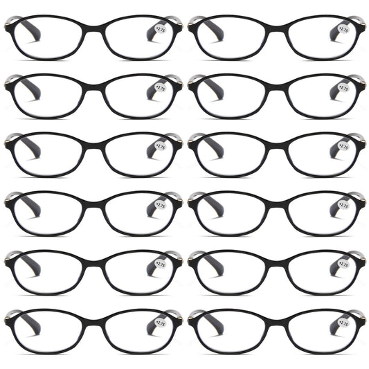 12Pair Womens Ladies Blue Light Blocking Reading Glasses Computer Gaming Readers