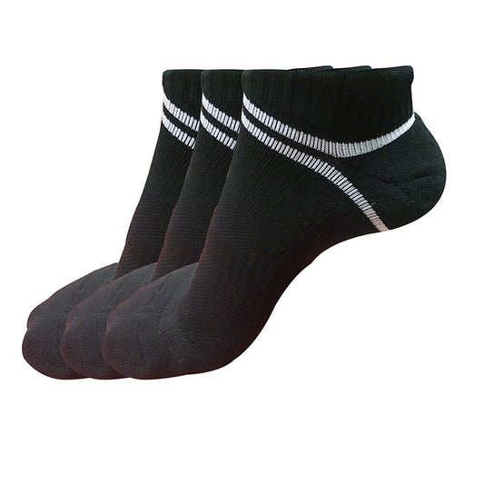 3 pair Mens Low Cut Ankle Cotton Athletic Cushion Casual Sport Comfortable Socks