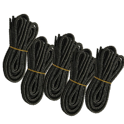 5pair 5mm Thick Heavy duty Round Hiking Work Boot Shoe laces Strings Replacement