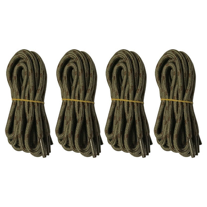 4 pairs 5mm Thick Heavy duty Round Hiking Work Boot Shoe laces Military Strings