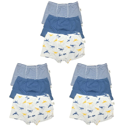 9 Packs Toddler Kids Little Boys Cotton Underwear Boxer Briefs 4T 5T 6T 7T 8T