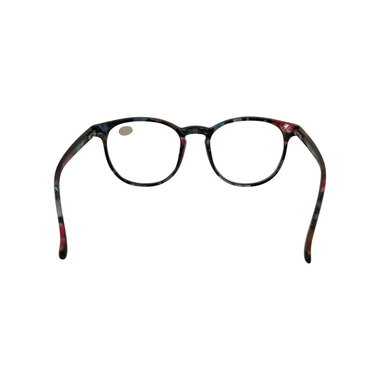 1PK Ladies Womens Round Blue Light Blocking Reading Glasses Spring Hinge Readers