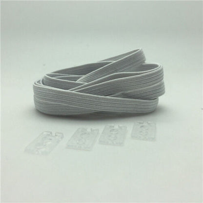 No Tie Elastic Flat Shoe Laces for Running Jogging Sneakers Trainers Kids adults