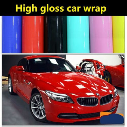 6FT X 5FT Gloss Red Car Vinyl Wrap Sticker Decal Film Bubble Free Air Release