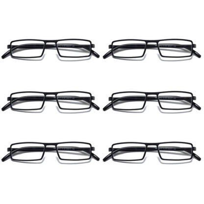 6PK Mens Womens Unisex Unbreakable Reading Glasses Blue Light Blocking Readers