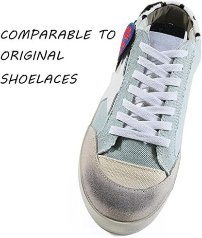 2 Pair Flat Shoelaces Shoe Strings Replacement for Sneakers Athletic Shoes Boots