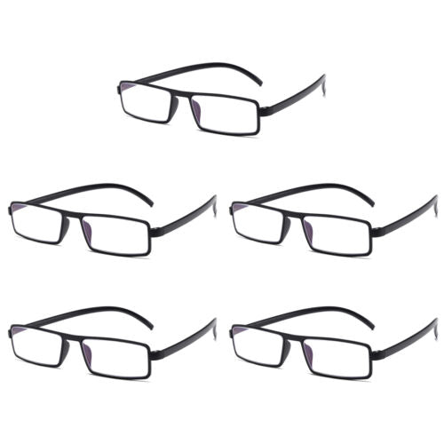 5PK Unisex Unbreakable Lightweight Reading Glasses Blue Light Blocking Readers