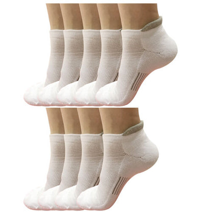 9pair Mens Low Cut Ankle Cotton Comfortable Athletic Cushion Sport Running Socks