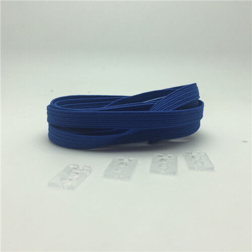 No Tie Elastic Flat Shoe Laces for Triathlon Running Jogging Sneaker Kids adults