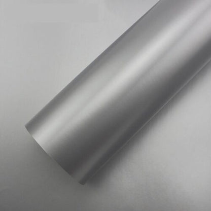 72" x 60" Gloss Silver Vinyl Wrap Auto Sticker Decal Film Rolls for Cars Laptops