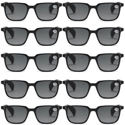 10PK Mens Womens Magnified Full Tinted Lens Sun Readers Reading Sunglasses UV400