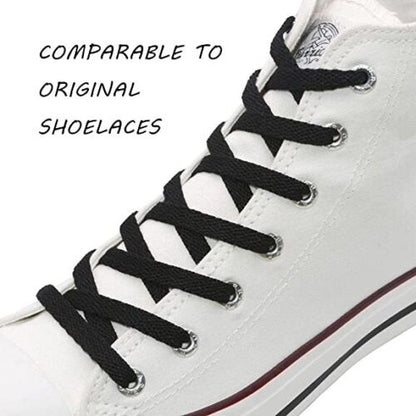 2 Pair Flat Shoelaces Shoe Strings Replacement for Sneakers Athletic Shoes Boots