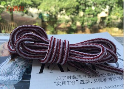 Heavy duty round outdoor boot laces shoelaces for hiking walking boots shoes