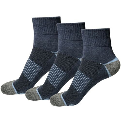 3 Pair Mens Mid Cut Ankle Quarter Athletic Casual Sport Cotton Socks Size 6-12