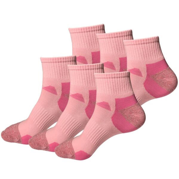 6 Pair Womens Mid Cut Ankle Quarter Athletic Casual Sport Cotton Socks Size 5-10