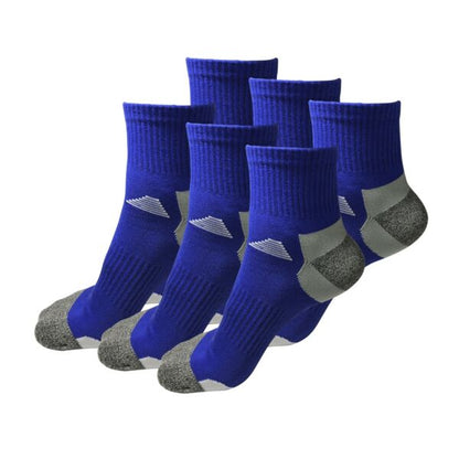 6 Pairs Mens Mid Cut Ankle Quarter Athletic Casual Sport Cotton Socks Size 6-12