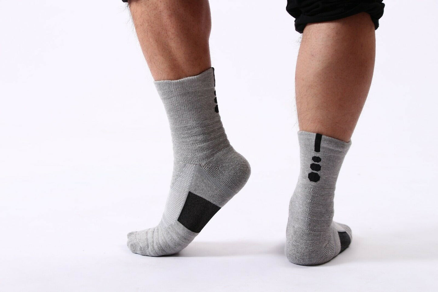 3 6 9 12 Pairs Mens Cotton Cushion Crew Athletic Socks For Sports Hiking Running - B&Q CO.