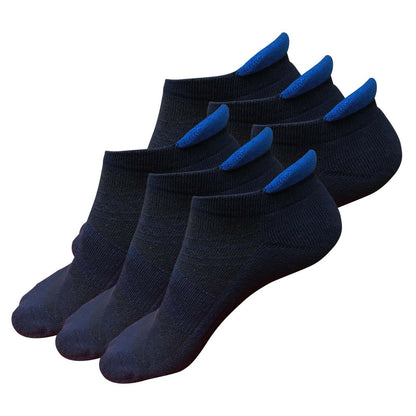 3 / 6 Pairs Mens Low Cut Ankle Performance Cotton Cushion Athletic Running Socks - B&Q CO.