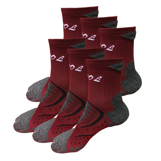 6 Pairs Mens Cotton Mid Crew Cushion Athletic Thick Socks for Work Sports Hiking - B&Q CO.