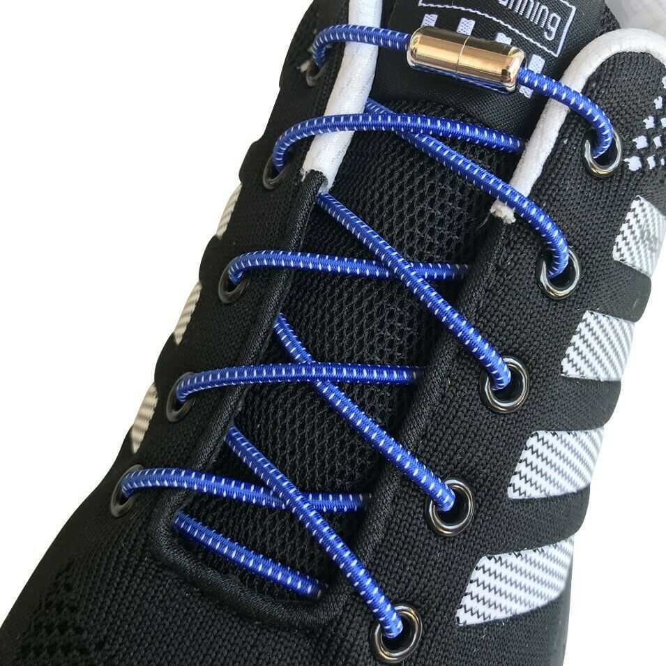 4 pairs No Tie Elastic lock laces Shoe laces for kids adult w/ metal connectors - B&Q CO.