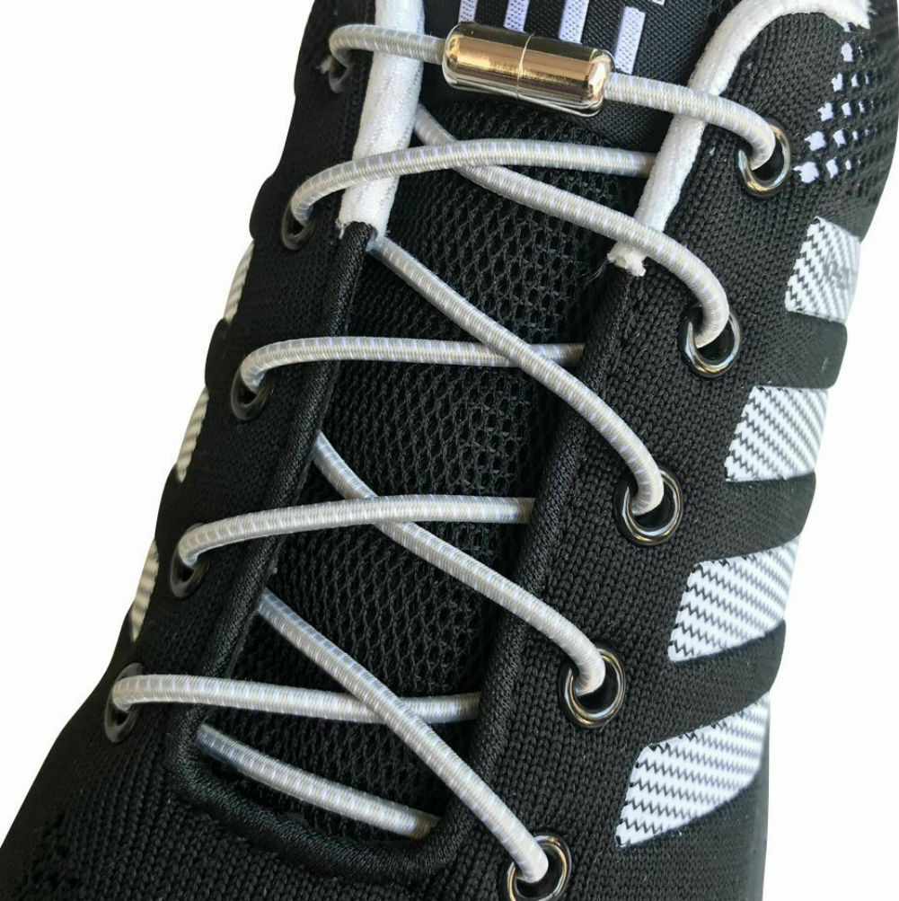 1 pair No Tie tie free Elastic lock laces Shoe laces for kids toddlers men women - B&Q CO.