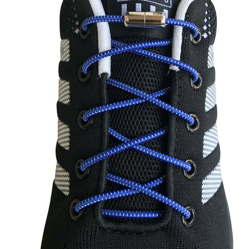 Lazy No Tie Elastic tieless lock Shoe laces strings for Sneakers kids adult boot - B&Q CO.