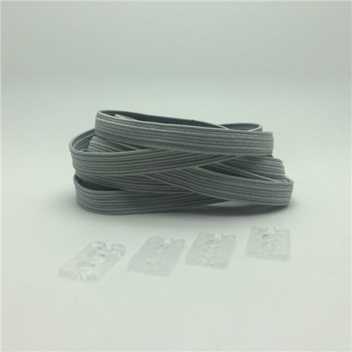 1 pair No Tie Elastic lock laces Shoe laces for kids adult w/ metal co –  B&Q CO.